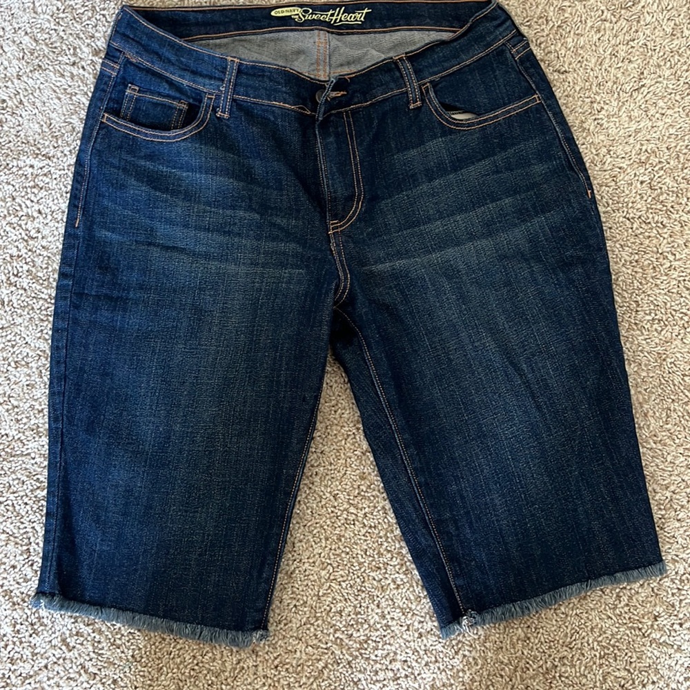 Dark jean shorts